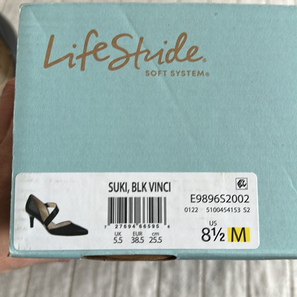 LIFE STRIDE | Heels Suki Black Vinci Strap SZ 8.5 - Picture 10 of 10